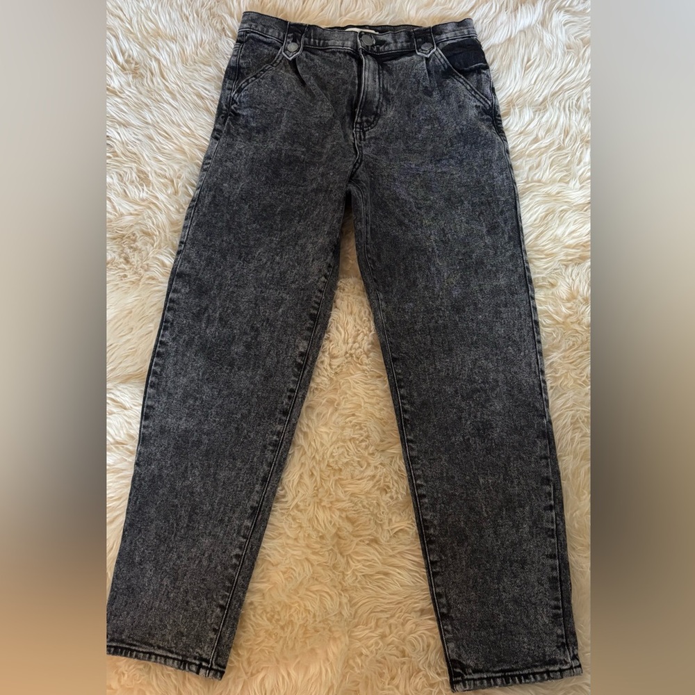 Black Acid Wash Jeans